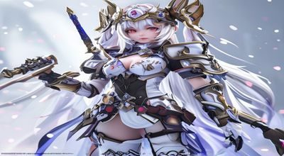 萌白酱发布新款游戏角色cosplay视频封面，精致盔甲造型与特效后期制作，画面质感极强