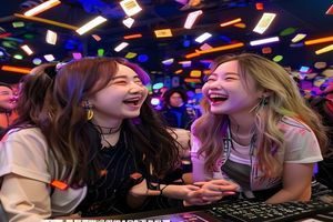 萌白酱粉丝互动直播精彩片段截图，主播与观众热情互动，弹幕飞速滚动，现场气氛活跃欢乐